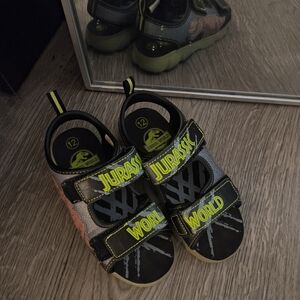 Kids Sandals - Black and Green